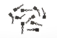 3mm Body Clip with Tab, Black (10-pack)