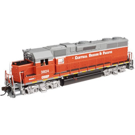 Central Oregon & Pacific #3824 (RailAmerica Scheme, red, gray) EMD GP38 Low Nose Early Version