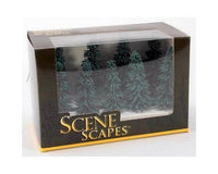 Blue Spruce Trees 5 - 6" Tall (6) SceneScapes HO Scale