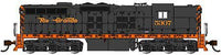Denver and Rio Grande Western 5307. black and orange. EMD SD9 N Scale Locomotive. Sound and DCC