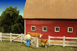 Barn Yard Fence - Kit -- Scale 170' 51.8m