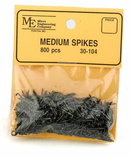 Blackened Metal Spikes -- Medium 3/8" Long pkg(800)