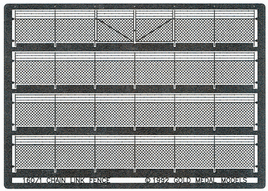 Chain Link Fence with Barbed Wire -- Kit - Scale 240' 73.2m