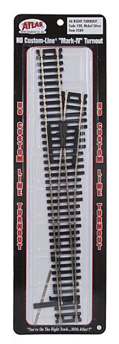 #6 Right Hand Turnout Mark 4 NS Code 100 HO Scale