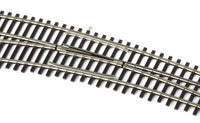Code 83 Nickel Silver DCC-Friendly Curved Turnout - 20 and 24" Radii -- Left Hand