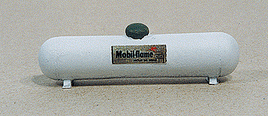 Custom Large Propane Tank -- White assorted