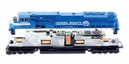 Digital Command Control (DCC) Dual Mode Sound & Control Decoder -- Generic Diesel for Kato SD80, SD90/43MAC