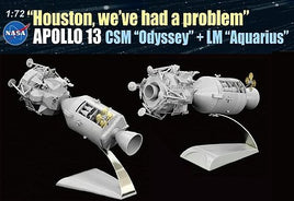Apollo 13 CSM Odyssey+LM Aquarius (1/72nd Scale) Plastic Model Kit