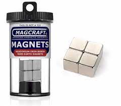 1/2" Rare Earth Cube Magnets (4-pack)