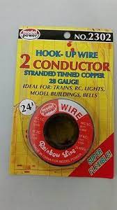 2 Conductor Wire Carded (28 Gauge) 24'