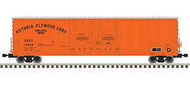 Evans 53' Double Plug-Door Boxcar Master(R) Astoria Plywood 10069 (orange, black)