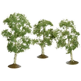 Aspen Trees 3 - 4" Tall (3) SceneScapes HO Scale