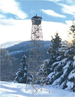 Fire Tower - Etched-Brass Kit -- 2 x 2 x 8" 5.1 x 5.1 x 20.3cm