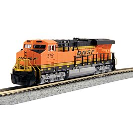 BNSF Railway 5873. orange, black, Wedge Logo. GE ES44AC GEVO Standard DC