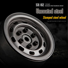 1.9 SR02 Beadlock Wheels Uncoated Steel