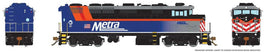 GMD F59PH - LokSound and DCC -- Metra 98 (2017, blue, black, orange, red)
