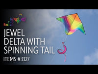 Delta with Spinning Tail 46" Kite (Assorted Colors)