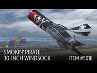 30" Smokin' Pirate Windsock