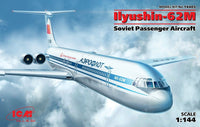 Soviet Ilyushin IL62M Passenger Airliner (1/144 Scale) Aircraft Model Kit