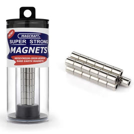 1/4x1/8x1/4" Rare Earth Cylinder Magnets (25-pack)