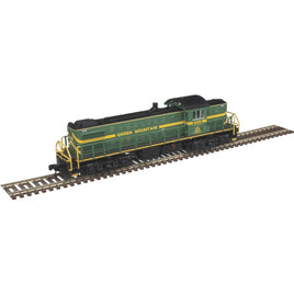 Green Mountain 405. green and yellow. N Scale Alco RS1