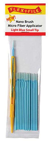 Nano Brush -- Small Tip & 1 Applicator Handle/Holder (light blue) pkg(24)