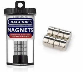 1/2x1/4" Rare Earth Disc Magnets (8-pack)