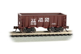 Union Pacific 64190 (Boxcar Red) Ore Car - Flat-Bottom - N Scale - Ready to Run Bachmann 18651