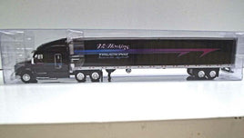 Peterbilt 579 Sleeper Cab Tractor with 53' Reefer Trailer - Assembled -- Vic Hoskins (black, blue, purple)