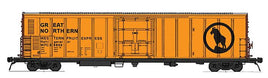 HO R-70-15 Refrigerator Car - Ready to Run -- Great Northern WFEX (yellow, black, Large Rocky Logo)