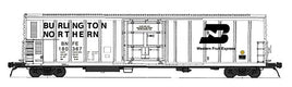 HO R-70-15 Refrigerator Car - Ready to Run -- Burlington Northern BNFE (white, black)