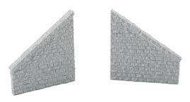 Railroad Bridge Stone Wing Walls - Resin Casting -- One Each Left & Right; Approximately: 3-3/4 x 7/16 x 4" 9.5 x 1.1 x 10.1cm