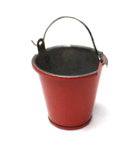 Small Tin Pail Red (1/10 Scale)