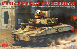 M551A1/M551A1 TTS Sheridan (1/35 Scale) Military Model Kit