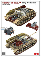 Sd.Kfz. 167 StuG.IV Early with Interior (1/35th Scale) Plastic Military Model Kit