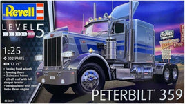 Peterbilt 359 Tractor Cab with Detailed Sleeper (1/25th Scale) Plastic Vehicle Model Kit