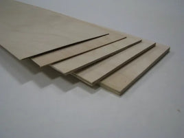 Plywood (Birch) Wing Skins 1/64" X 12" X 24"
