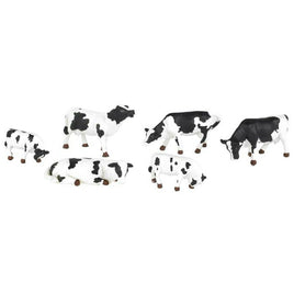 Cows Black/White HO Scale