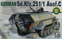SdKfz 251/1 Ausf C Halftrack (1/35 Scale) Military Model Kits