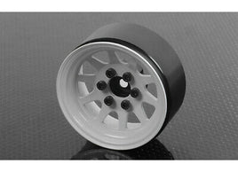 Stamped Steel 1.9 Beadlock Wheel White