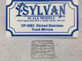 Etched Stainless Truck Mirrors; HO