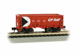 Canadian Pacific (Red, Black, White; Multimark Logo) Ore Car #375514 - Flat-Bottom - N Scale - Ready to Run Bachmann 18652