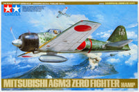 Tamiya A6M3 Zero Fighter (1/48 Scale) Aircraft Model Kit
