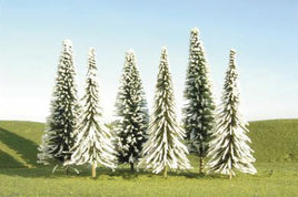 Pine Trees with Snow 8-10" pkg(3)