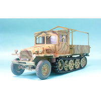 SdKfz 11 3-Ton Halftrack Late Type With Wood Cab (1/35 Scale) Vehicle Model Kit