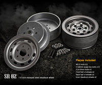 1.9 SR03 Beadlock Wheels [Uncoated Steel] (2-pack)