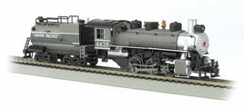 Union Pacific #4438 (2-Tone Gray, silver) HO Scale USRA 0-6-0 with Vanderbilt Tender & Smoke Steam Locomotive