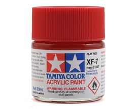 Tamiya Color XF7 Flat Red Acrylic Paint 23ml
