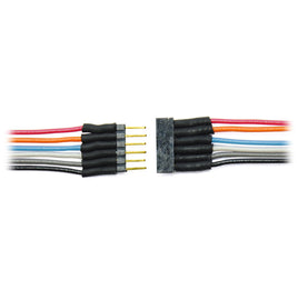 256 x 6-Pin Micro Connector .62 x .126" with 6" Wire Leads (Color)