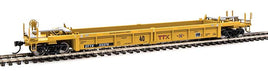 Thrall Rebuilt 40' Well Car - Ready to Run -- TTX DTTX #53376 (yellow, black, small red TTX and Next Road logo, yellow consp